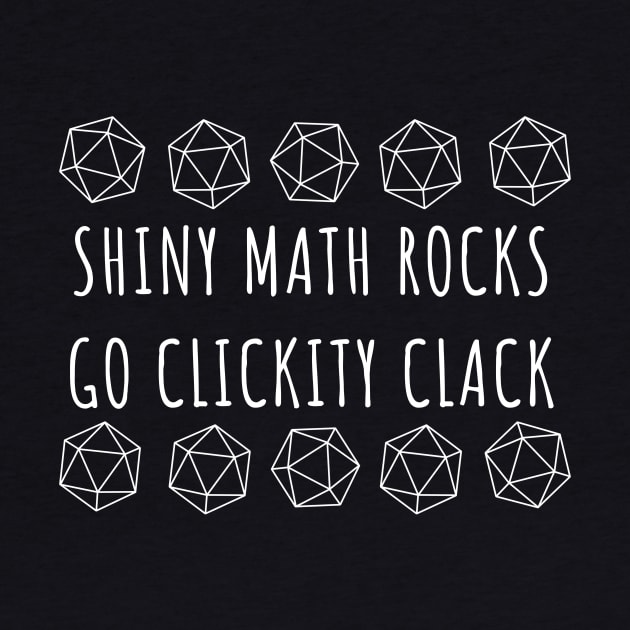 Shiny Math Rocks - Nerdy Gamer Quote by Side Quest Studios